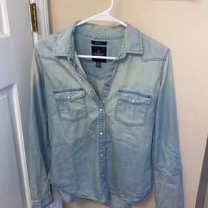 American Eagle denim long sleeve shirt